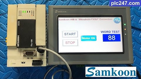 Samkoon HMI & Mitsubishi FX3U "Communication" Tutorial