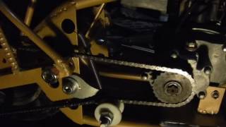 ＤＩＹチェーンテンショナーの動作確認＞＜　A small motorcycle was made
