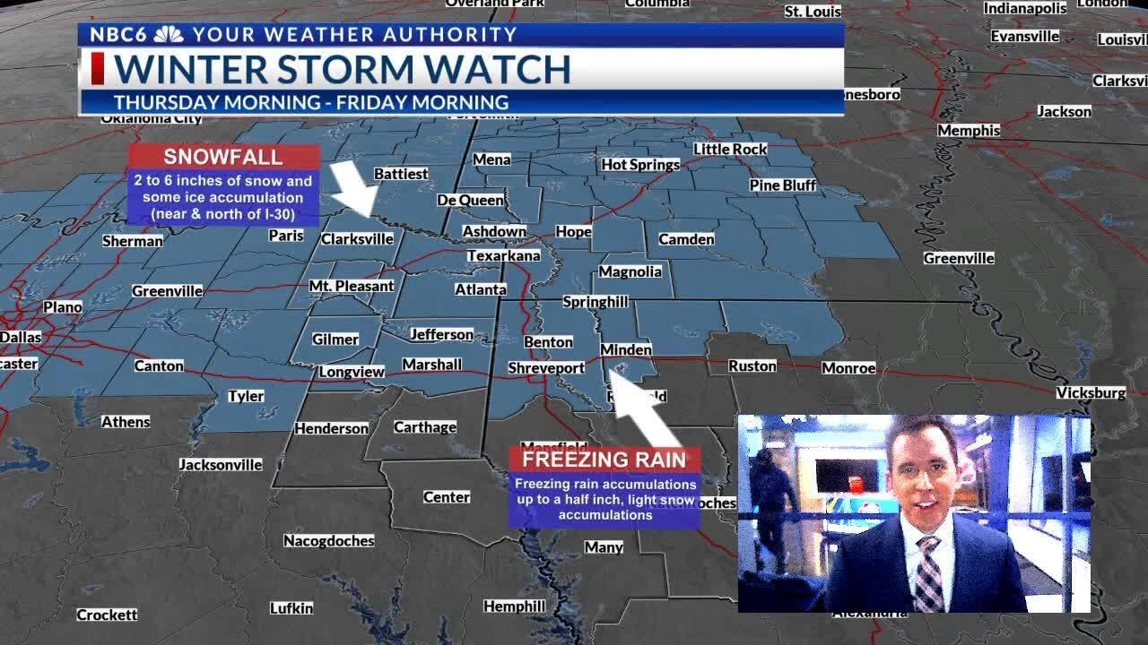 WINTER STORM WATCH in effect Thursday and Friday - YouTube
