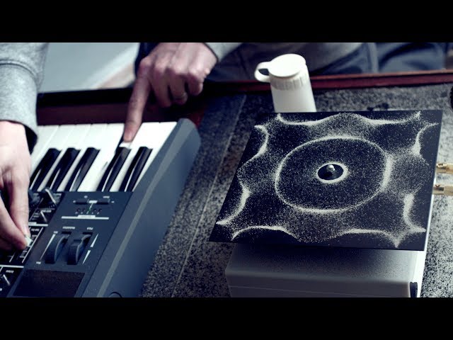 Cymatics: Chladni Plate - Sound, Vibration and Sand class=