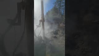 Time-Lapse Of 30 Min Rock Hammering Drilling