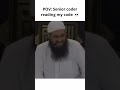 POV: Senior coder reading my code 💀 #shorts #coding #programming #codermemes#developer#relatable#fyp