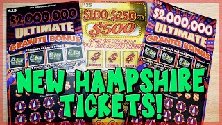 New Hampshire's BIGGEST Scratch Tickets Including the BRAND NEW Ultimate Granite Bonus! #nhlottery