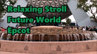 Relaxing stroll future world epcot
water fountain with dome
