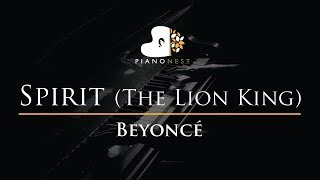 Beyonce - Spirit (The Lion King) - Piano Karaoke \/ Sing Along Cover with Lyrics
