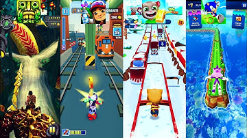 Subway Surfers, Temple Run 2, Talking Tom Gold Run, Sonic Dash #game #gameplay @41Videos-m5o