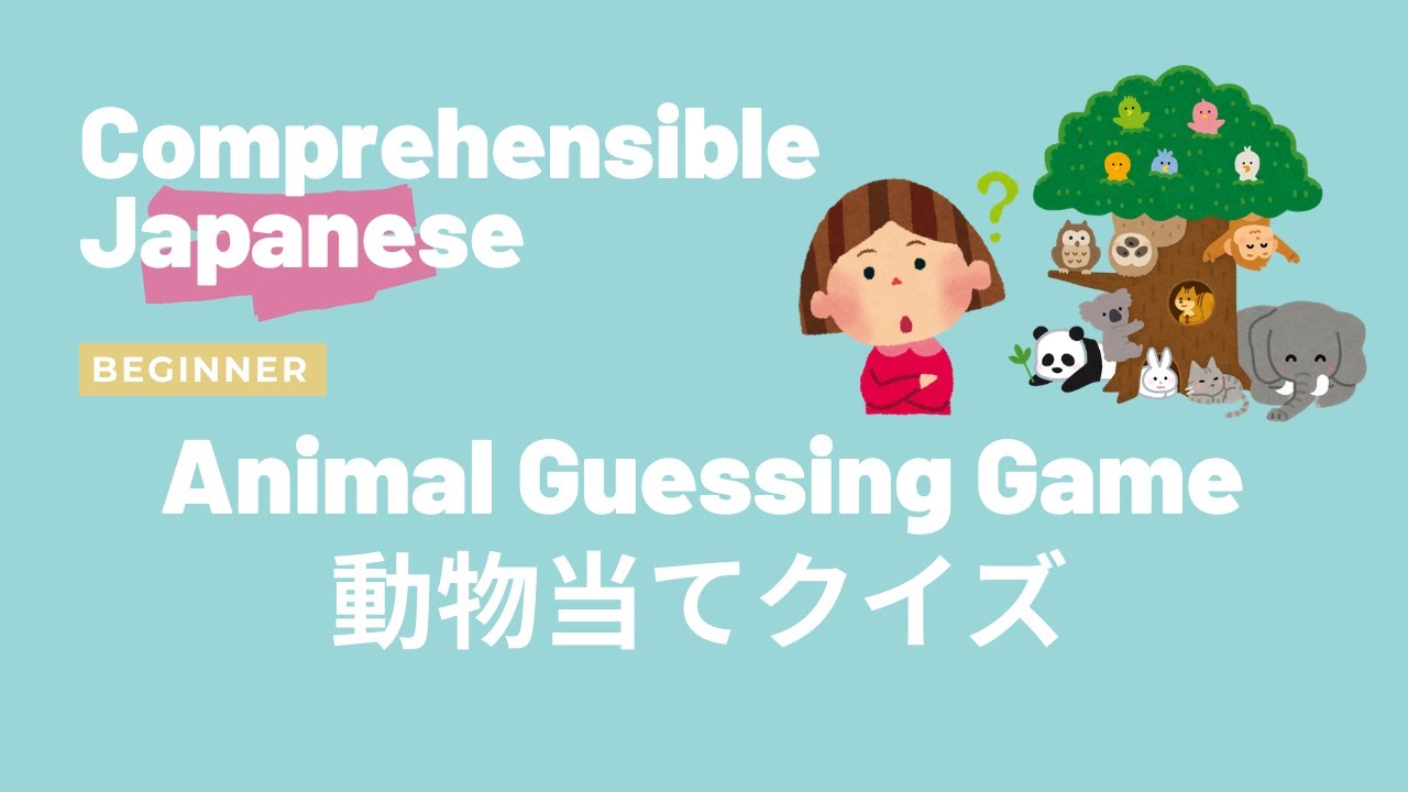 Animal Guessing Game 動物当てクイズ Beginner Japanese 日本語初級 Youtube