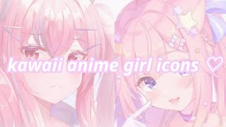 kawaii anime girl icons ♡ screenshot 5