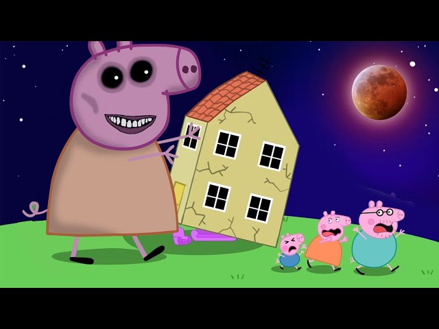 Zombie Apocalypse, Peppa and George Turn Into Giant Zombies?? | Peppa Pig Funny Animation class=