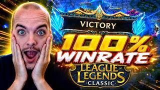 I Am The Only Person In The World With 100% Winrate In League Classic