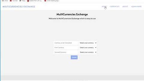 Currency Exchange Project  Php