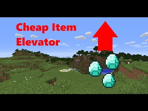 "Efficient item elevator" Minecraft redstone