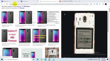 symphony i75 firmwaer free