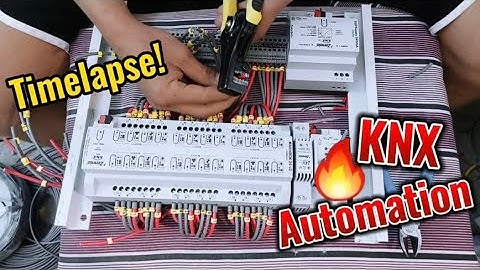 Timelapse!KNX panel with 1 24folds zenio actuator.#smarthome #knx #homeautomation #zennio