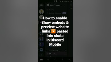 How to enable Show embeds & preview website links ◀️ pasted into chats in Discord Mobile #roduz