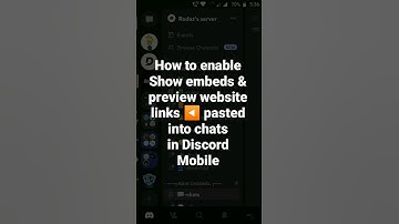 How to enable Show embeds & preview website links ◀️ pasted into chats in Discord Mobile #roduz