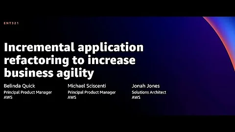 AWS re:Invent 2021 - Evolve existing apps to microservices using Migration Hub  Refactor Spaces