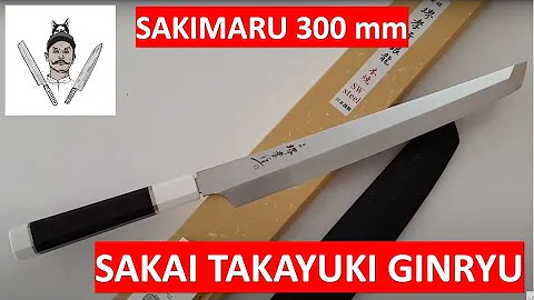 Sakai Takayuki Ginryu Honyaki Sakimaru Yanagiba 30...