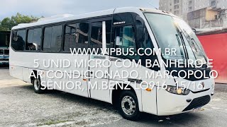 Micro ônibus com banheiro e ar condicionado, Senior, M.Benz 2015/2016. R$270.000,00 Vip Bus screenshot 1