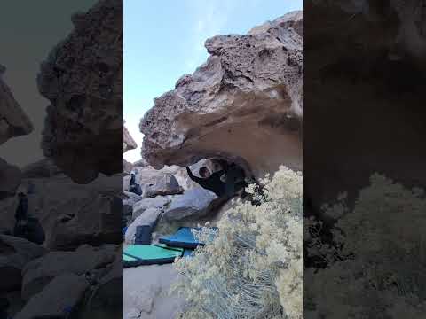 Beta Video for climb Monkey Hang v3, Bishop
