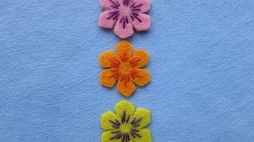 Make Simple Felt Flowers for Decoration - DIY Crafts - Guidecentral