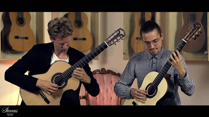 Aros Guitar Duo plays Sonata canonica 2nd Mvt. by ...