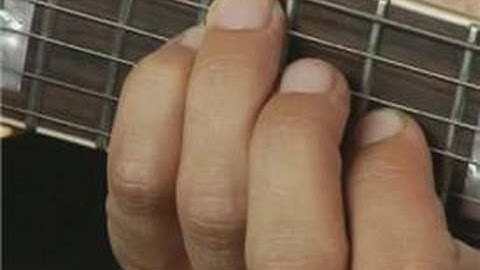 2nd Inversion of D Minor Guitar Chord on the Middle Bottom Strings : Guitar Chord Dictionary 21