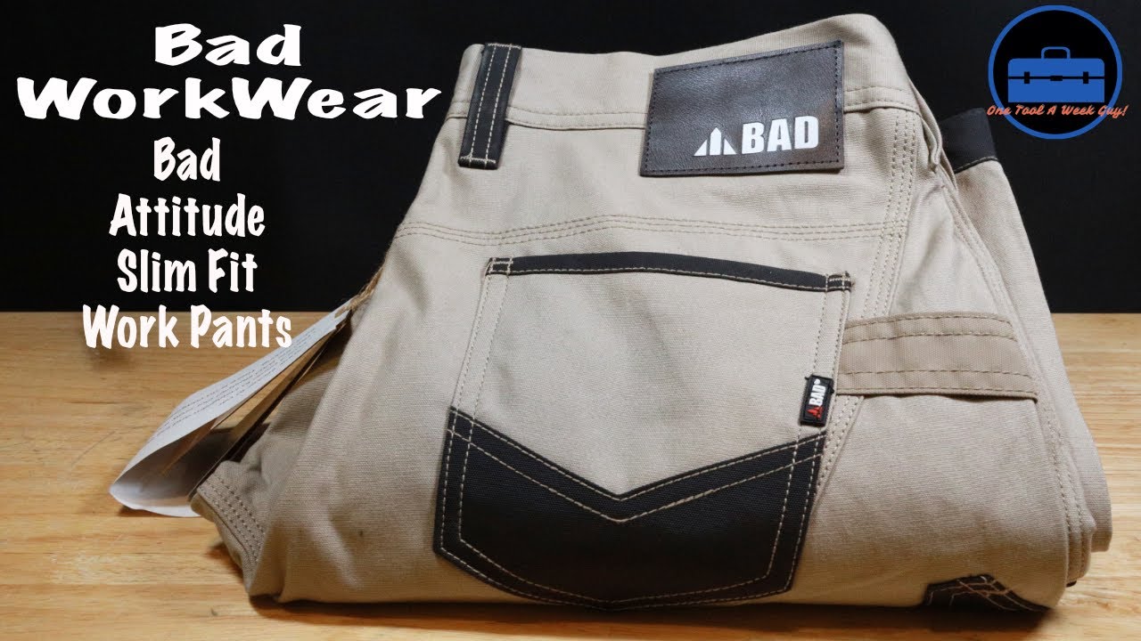 BAD ATTITUDE™ SLIM FIT DENIM WORK JEANS