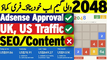 2048 Games For Blogger Free Script | GOOGLE ADSENSE APPROVAL | USA UK High Traffic