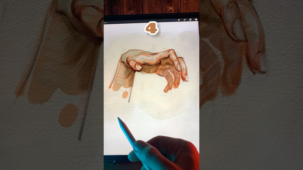 How to Draw a Hand in Color🖐️✏️ 