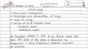 Unit:4 | Design of Canals | Theory | Irrigation Engineering | Prashant YT | BE Civil | TU,KU,PU |