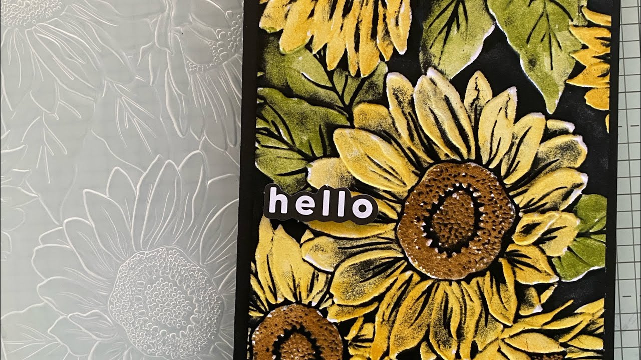 Stunning Watercolour Technique with the Sunflower 3D Embossing Folder - Stampin Up!