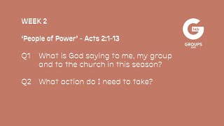 Groups Live - Week 2 - Acts 2:1-13