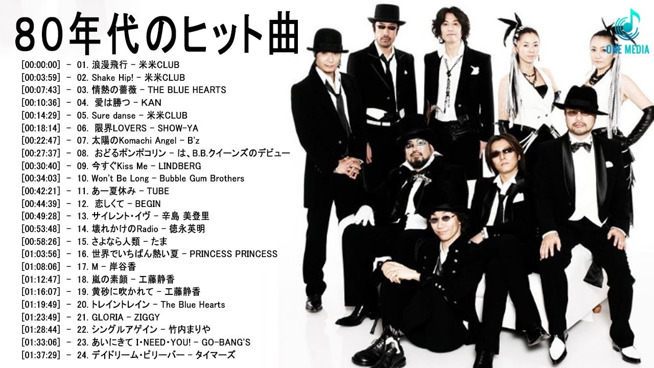 80年代のヒット曲・懐かしい曲 19811990 ♬ 80年代邦楽メドレー ♬ ベスト版！80年代懐かしヒットソングメドレ