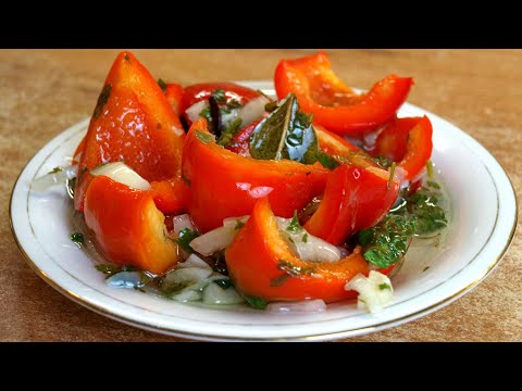 Quick pickled sweet peppers recipe ♡ English subtitles