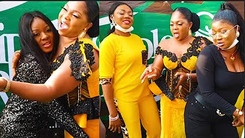 Regina Chukwu Dance With Her Fans As Bimbo,Liz Da Silva Storms The Opening Of Her Skincare Store
