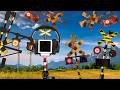 踊りだす変なふみきりカンカン 踏切アニメ Railroad Crossing fumikri Japan railroad crossing anime ドクターイエロー はやぶさ