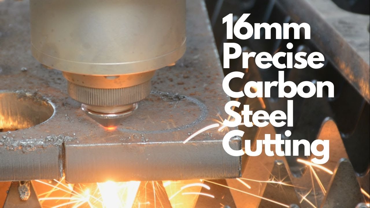 Fiber Laser Cutting Machine Cut Carbon Steel Sheet 16mm 4KW Raycus