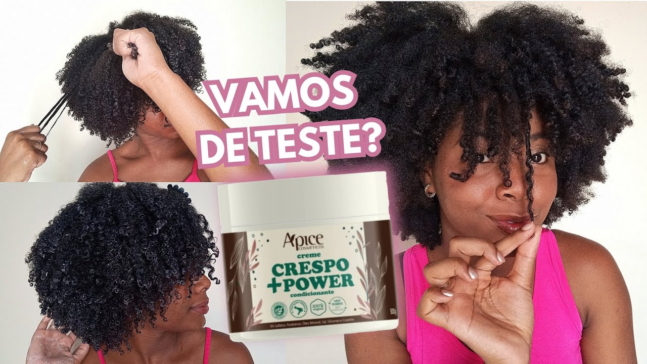 Testei o lançamento Crespo + Power da Ápice 🤎