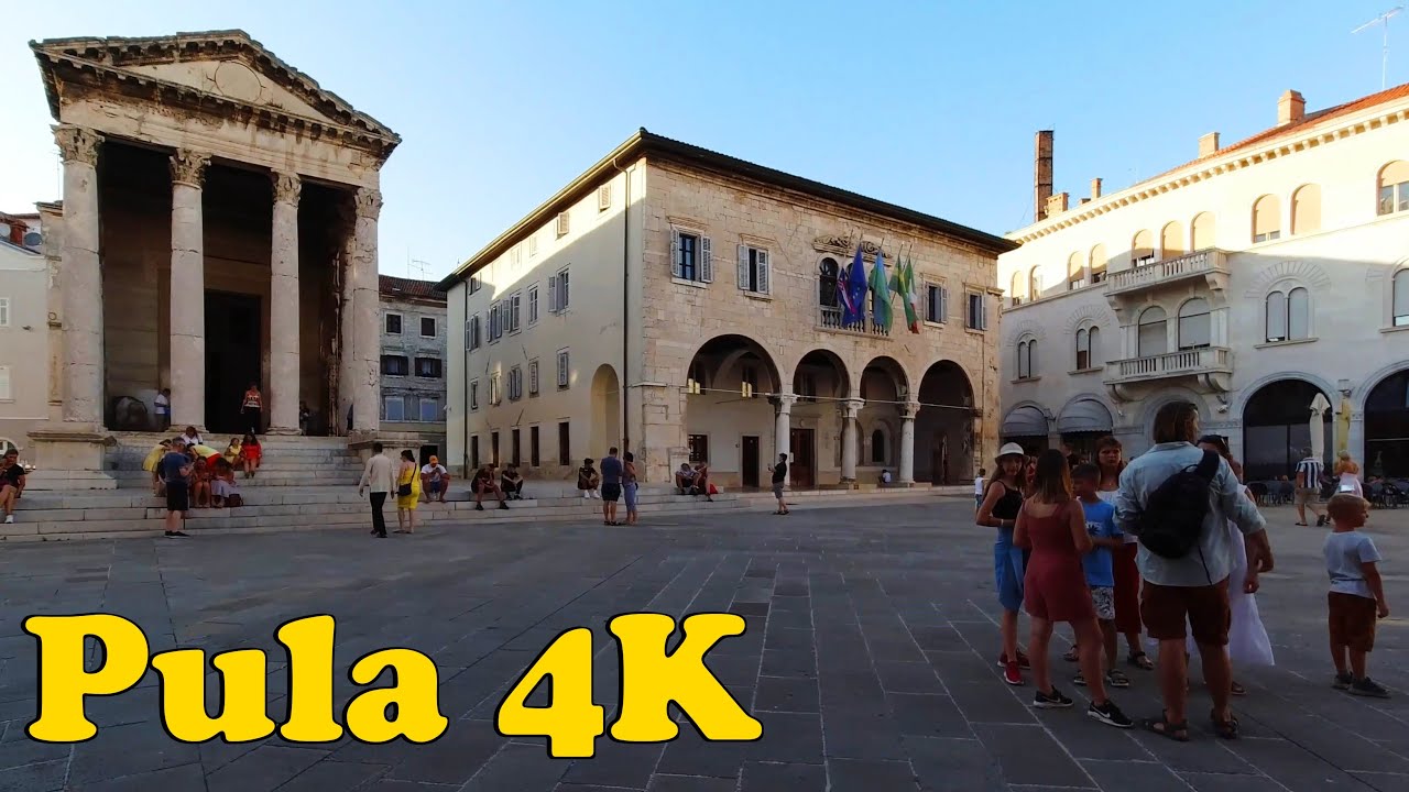 Walk around Pula Croatia. [4K]