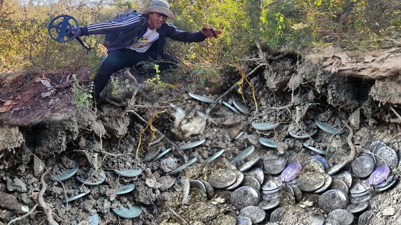 I found many silver coins buried in the ground for years by using metal ...