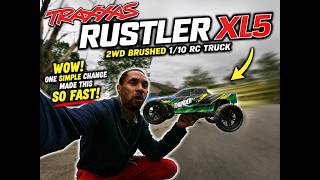 Traxxas Rustler 2WD XL5 Brushed.. Wow it's fast now!