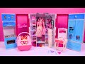 8 Minutes Satisfying with Unboxing Barbie Doll Wardrobe &amp; Frozen Kitchen Set ASMR| Review Toys