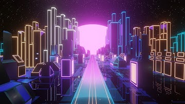 4K Video | 3D Render Abstract Sci-fi Endless Urban Tunnel | No Copyright Vj Loop Motion Background