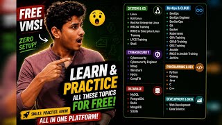 FREE VM, ZERO SETUP | Linux, DevOps, Docker, Cybersecurity & More | Learn and Practice Hands on Labs