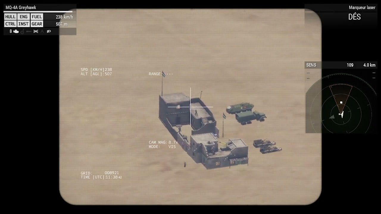 درون مغربية تقصف تجمعات البوليساريو  arma 3