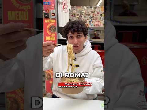 Video COSA SI MANGIA NEL MERCATO TRIONFALE DI ROMA?
