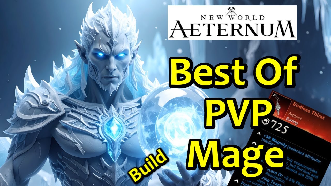 New World PVP - Fire Staff Ice Gauntlet Mage Gameplay Build Included
