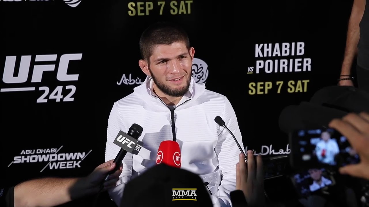 Khabib Nurmagomedov UFC 242 Media Scrum _MMa fighting 👊💪