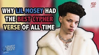 Lil mosey had the best cypher verse in history of hip-hop. get your
popcorn ready, let's go. remember: new music video/song called "ferris
bueller" drops...